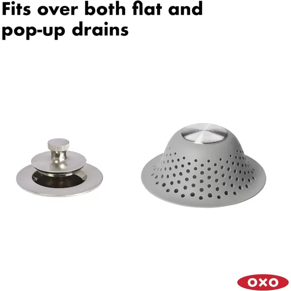 OXO Good Grips Stainless Steel Hair Catch Drain Protector