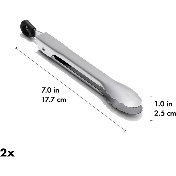 OXO Good Grips Stainless Steel Mini Tongs - 2 Pack