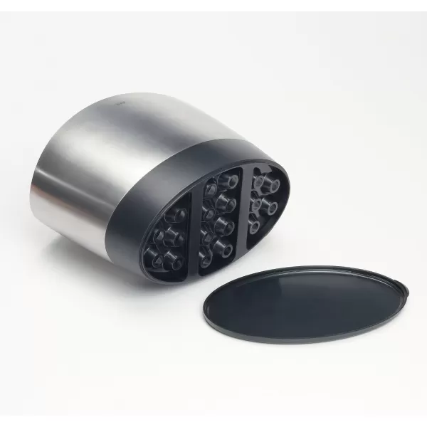 OXO Good Grips Stainless Steel Utensil Holder 8.4" x 4.75" x 6.25",Silver