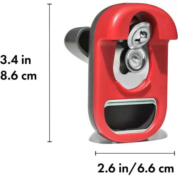 OXO Outdoor Kitchen 3-in-1 Squeegee and Scraper,Red/Grey
