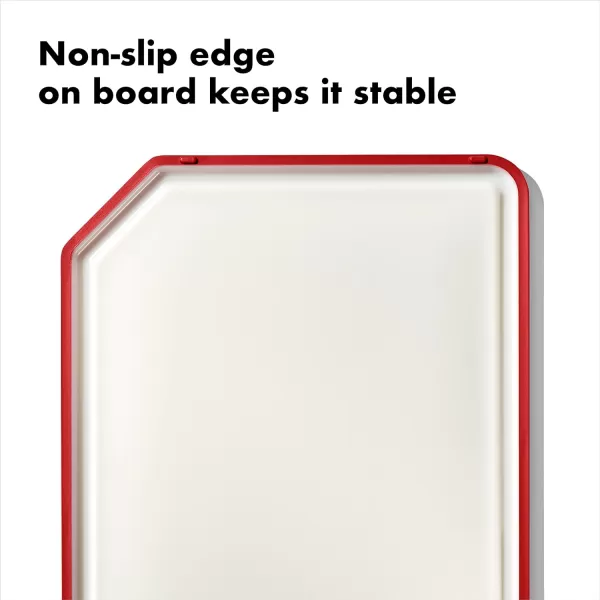 OXO Outdoor Kitchen 3-in-1 Squeegee and Scraper,Red/Grey