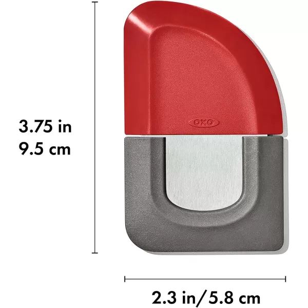 OXO Outdoor Kitchen 3-in-1 Squeegee and Scraper,Red/Grey