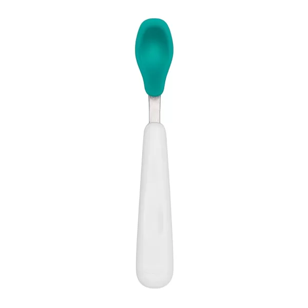 OXO Tot Feeding Spoon Set with Soft Silicone - Opal and Blossom