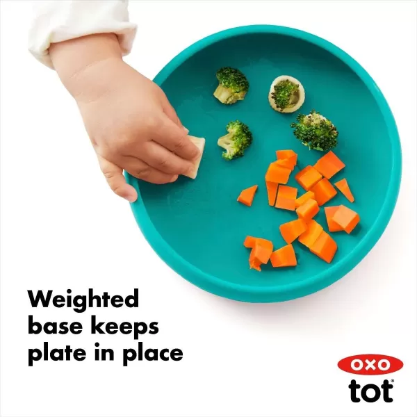 OXO Tot Silicone Plate Navy