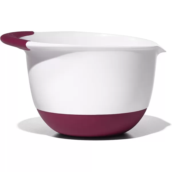 OXO,plastic Good Grips 3-Piece Mixing Bowl Set – Blueberry, Jam &amp; Seltzer Handles​,4.7 LITERS, Large