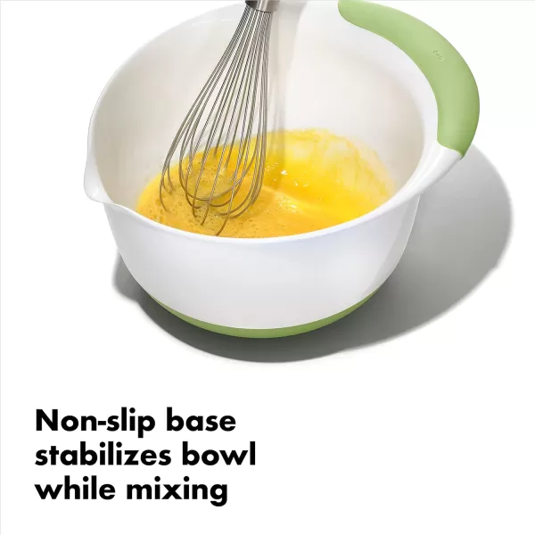 OXO,plastic Good Grips 3-Piece Mixing Bowl Set – Blueberry, Jam &amp; Seltzer Handles​,4.7 LITERS, Large