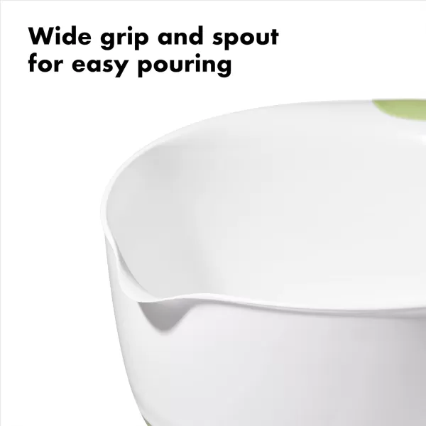 OXO,plastic Good Grips 3-Piece Mixing Bowl Set – Blueberry, Jam &amp; Seltzer Handles​,4.7 LITERS, Large
