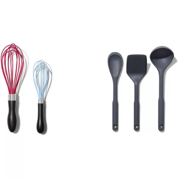 OXO Good Grips 11-Inch Silicone Balloon Whisk - Red