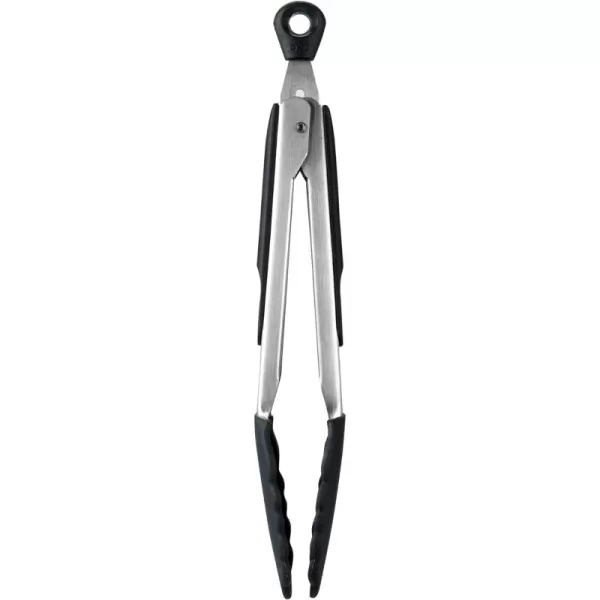 OXO Good Grips 9-Inch Tongs with Silicone Heads, Black