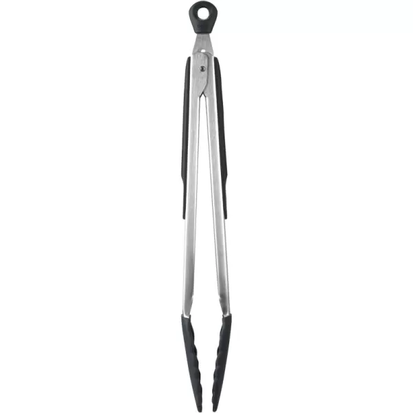 OXO Good Grips 9-Inch Tongs with Silicone Heads, Black