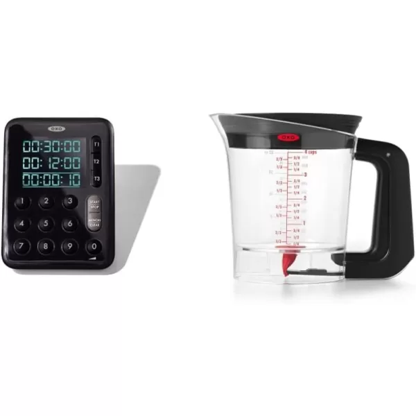 OXO Good Grips Digital Triple Kitchen Timer - Black