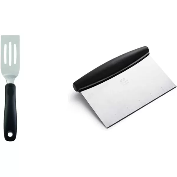 OXO Good Grips Stainless Steel Cut and Serve Turner, Black