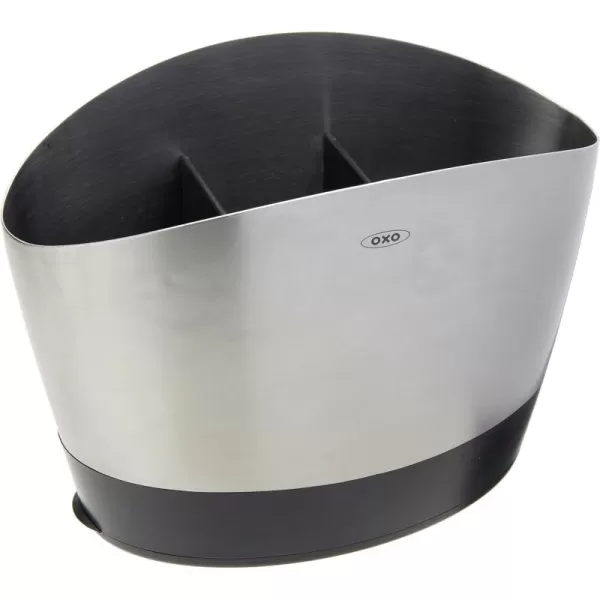 OXO Good Grips Stainless Steel Utensil Holder 8.4" x 4.75" x 6.25",Silver