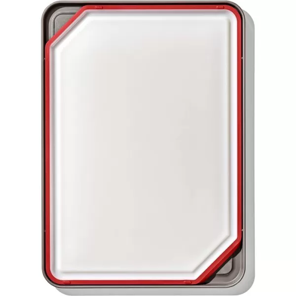 OXO Outdoor Kitchen 3-in-1 Squeegee and Scraper,Red/Grey