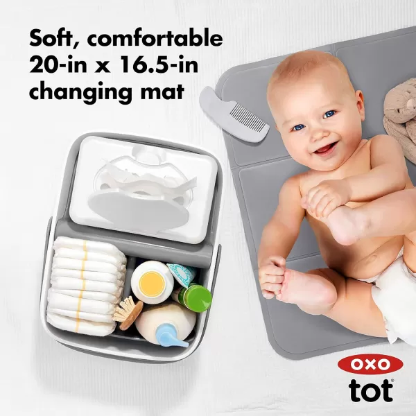 OXO Tot Diaper Caddy with Changing Mat)