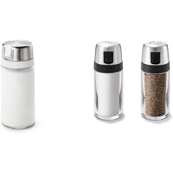 OXO Good Grips Glass Sugar Dispenser and Plastic Sugar Dispenser Bundle