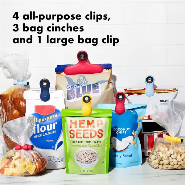 OXO Good Grips Collection, 8 Piece Bag Clip Set, Assorted