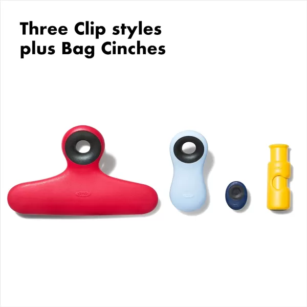 OXO Good Grips Collection, 8 Piece Bag Clip Set, Assorted