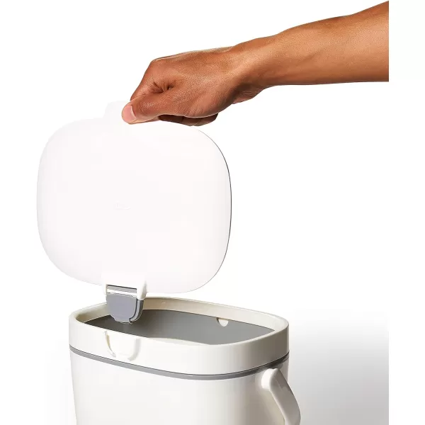 OXO Good Grips EASY-CLEAN COMPOST BIN - CHARCOAL - 1.75 GAL/6.62 L, Plastic, 8.3"L x 10.15"W x 12"H