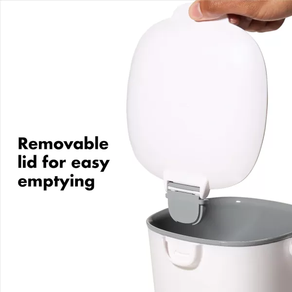 OXO Good Grips EASY-CLEAN COMPOST BIN - CHARCOAL - 1.75 GAL/6.62 L, Plastic, 8.3"L x 10.15"W x 12"H