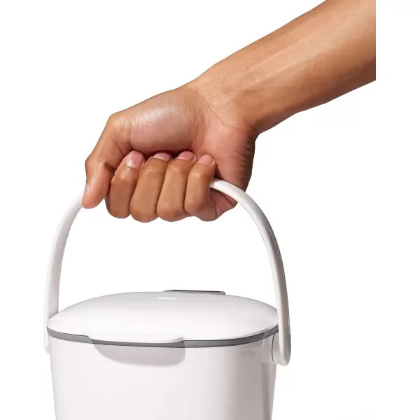 OXO Good Grips EASY-CLEAN COMPOST BIN - CHARCOAL - 1.75 GAL/6.62 L, Plastic, 8.3"L x 10.15"W x 12"H