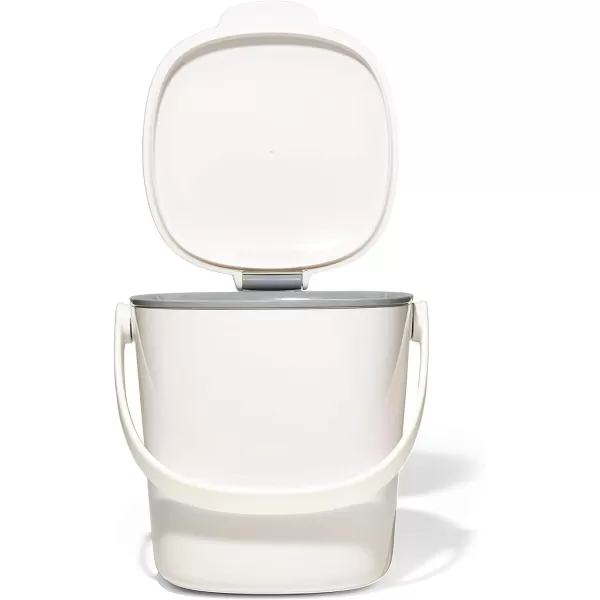 OXO Good Grips EASY-CLEAN COMPOST BIN - CHARCOAL - 1.75 GAL/6.62 L, Plastic, 8.3"L x 10.15"W x 12"H