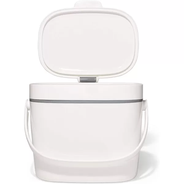 OXO Good Grips EASY-CLEAN COMPOST BIN - CHARCOAL - 1.75 GAL/6.62 L, Plastic, 8.3"L x 10.15"W x 12"H