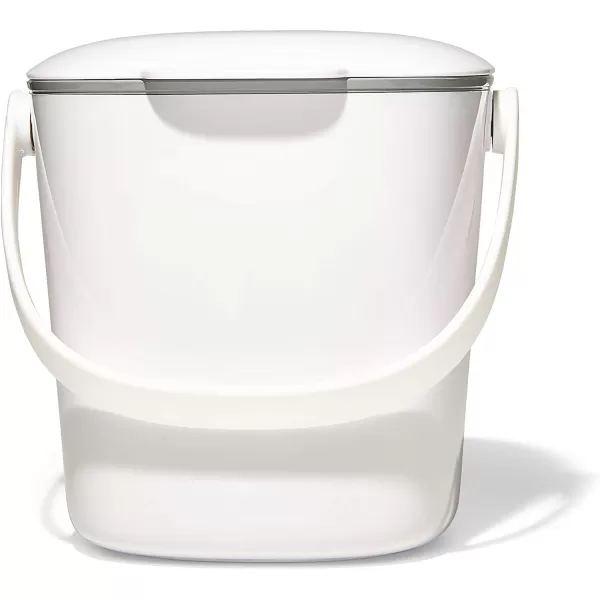 OXO Good Grips EASY-CLEAN COMPOST BIN - CHARCOAL - 1.75 GAL/6.62 L, Plastic, 8.3"L x 10.15"W x 12"H