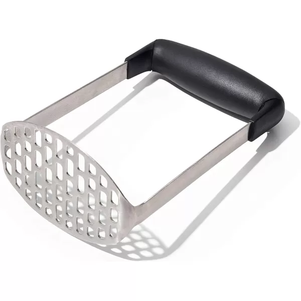 OXO Good Grips Stainless Steel Smooth Potato Masher, Black/Silver