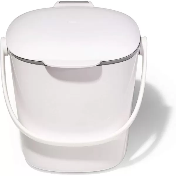 OXO Good Grips EASY-CLEAN COMPOST BIN - CHARCOAL - 1.75 GAL/6.62 L, Plastic, 8.3"L x 10.15"W x 12"H