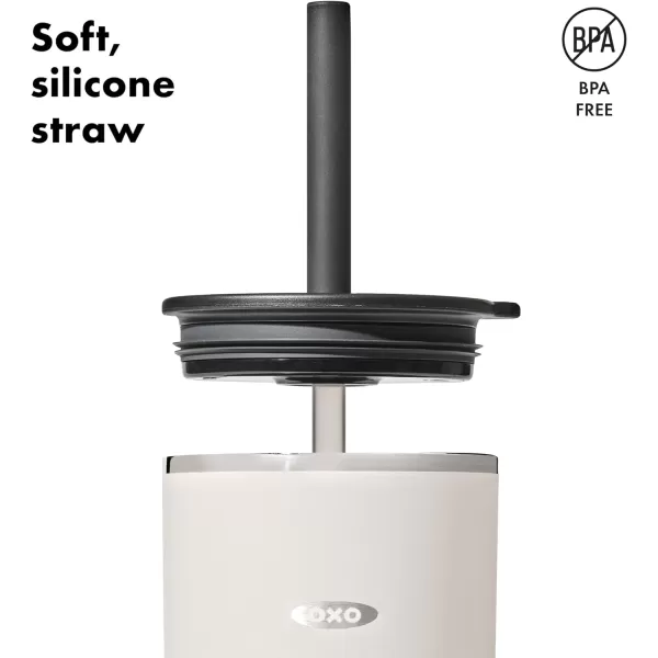 OXO Strive 24 Oz. Insulated Tumbler with Tumbler Straw Lid - Rose Quartz