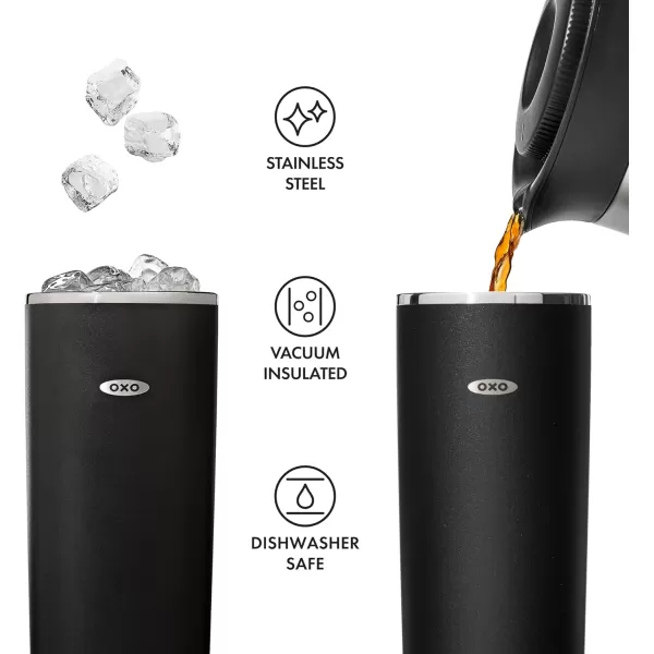 OXO Strive 24 Oz. Insulated Tumbler with Tumbler Straw Lid - Rose Quartz