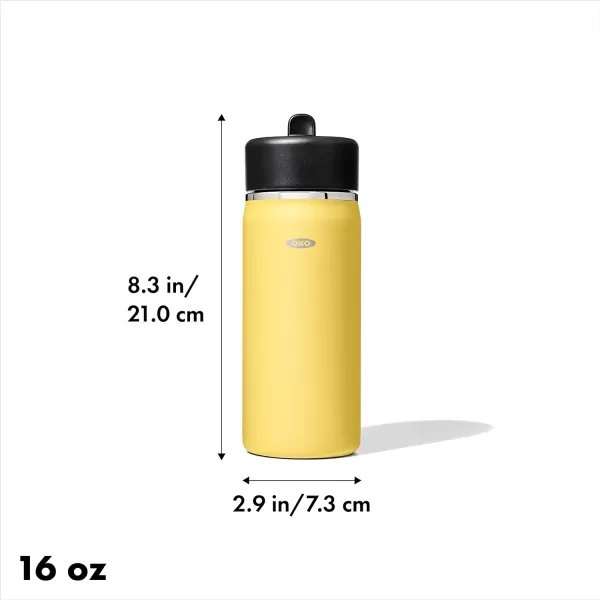 OXO Strive 24oz Wide Mouth Water Bottle with Straw Lid - Rose Quartz