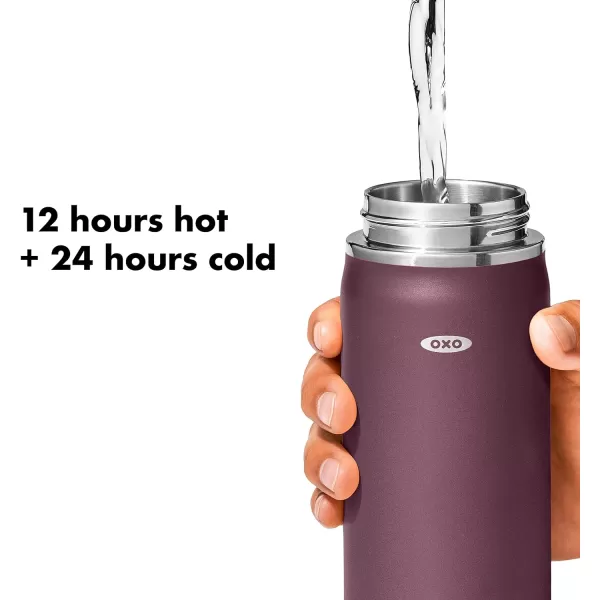 OXO Strive 24oz Wide Mouth Water Bottle with Straw Lid - Rose Quartz