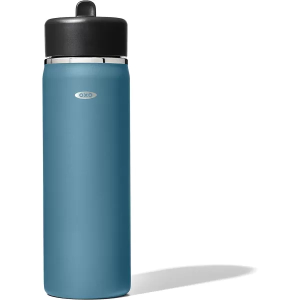 OXO Strive 24oz Wide Mouth Water Bottle with Straw Lid - Rose Quartz