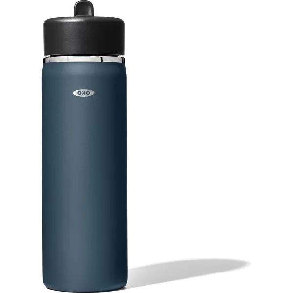 OXO Strive 24oz Wide Mouth Water Bottle with Straw Lid - Rose Quartz
