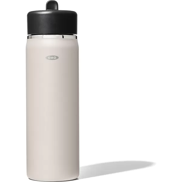 OXO Strive 24oz Wide Mouth Water Bottle with Straw Lid - Rose Quartz