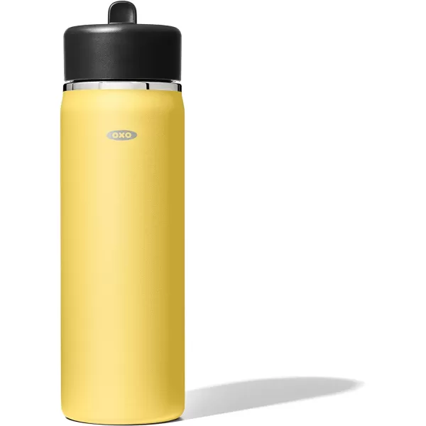 OXO Strive 24oz Wide Mouth Water Bottle with Straw Lid - Rose Quartz