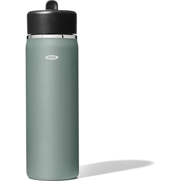 OXO Strive 24oz Wide Mouth Water Bottle with Straw Lid - Rose Quartz