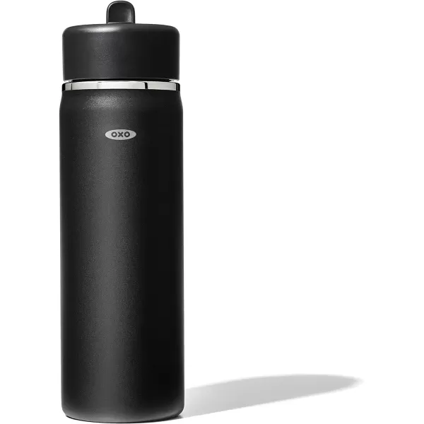OXO Strive 24oz Wide Mouth Water Bottle with Straw Lid - Rose Quartz