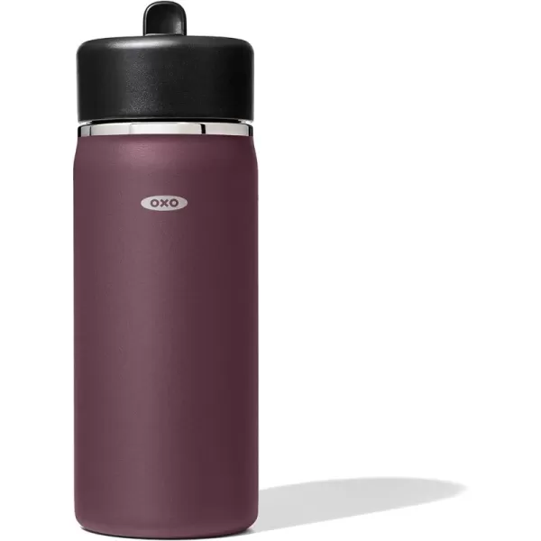 OXO Strive 24oz Wide Mouth Water Bottle with Straw Lid - Rose Quartz