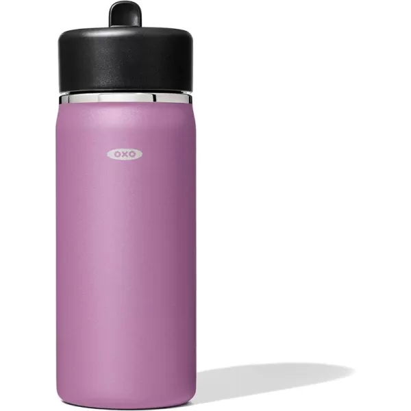 OXO Strive 24oz Wide Mouth Water Bottle with Straw Lid - Rose Quartz