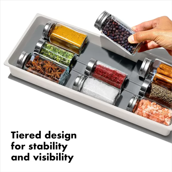 OXO Good Grips Kitchen Drawer, Expandable Long Tool Organizer, White