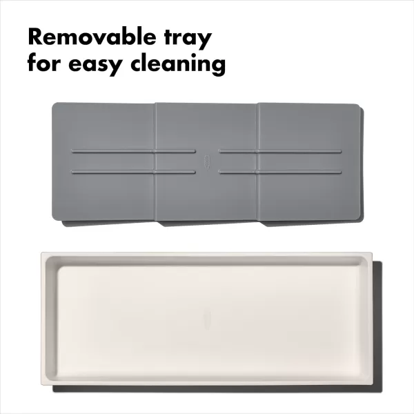 OXO Good Grips Kitchen Drawer, Expandable Long Tool Organizer, White