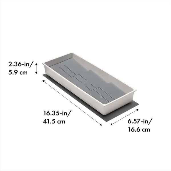 OXO Good Grips Kitchen Drawer, Expandable Long Tool Organizer, White