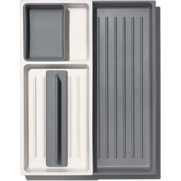 OXO Good Grips Kitchen Drawer, Expandable Long Tool Organizer, White
