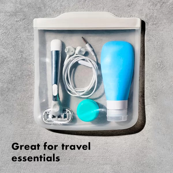 OXO Good Grips Silicone Reusable Bag – Snack Bag  - Lagoon