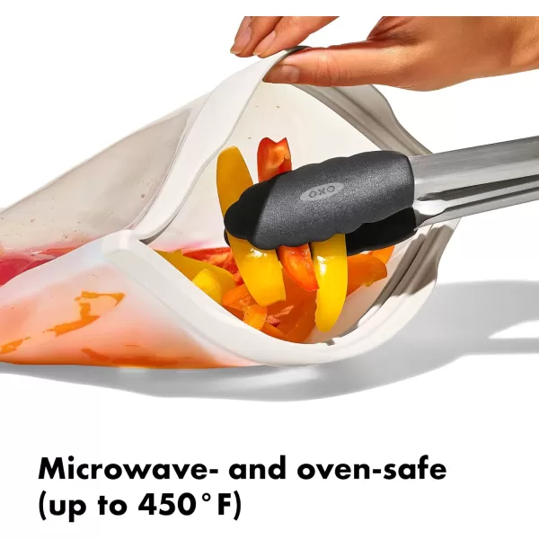 OXO Good Grips Silicone Reusable Bag – Snack Bag  - Lagoon
