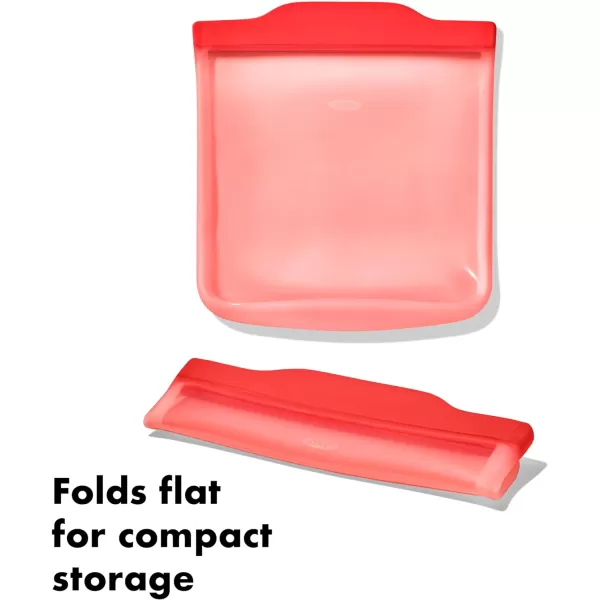 OXO Good Grips Silicone Reusable Bag – Snack Bag  - Lagoon