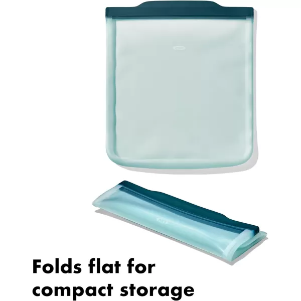 OXO Good Grips Silicone Reusable Bag – Snack Bag  - Lagoon